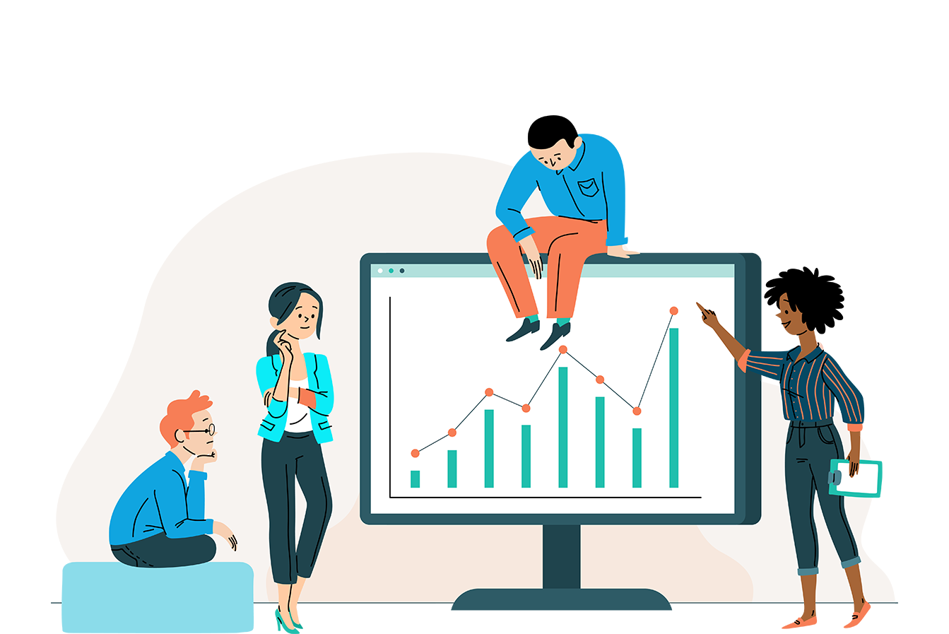 Visualize the difference using our refined trend displaysConvert your statistics into high-level visuals that make sense.